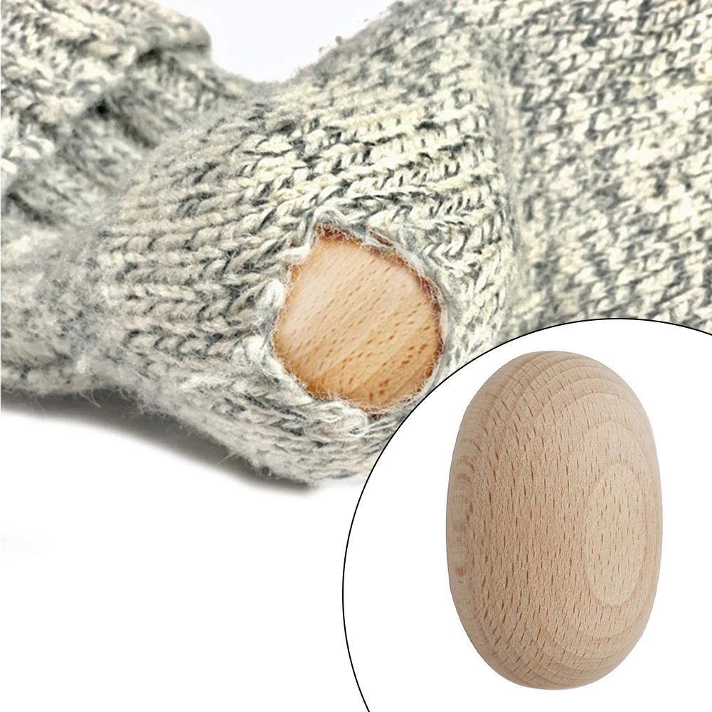 Embroidery Egg - 靴下服、かぎ針編み用品、DIY手工芸品縫製アクセサリーのための木製の目玉焼き