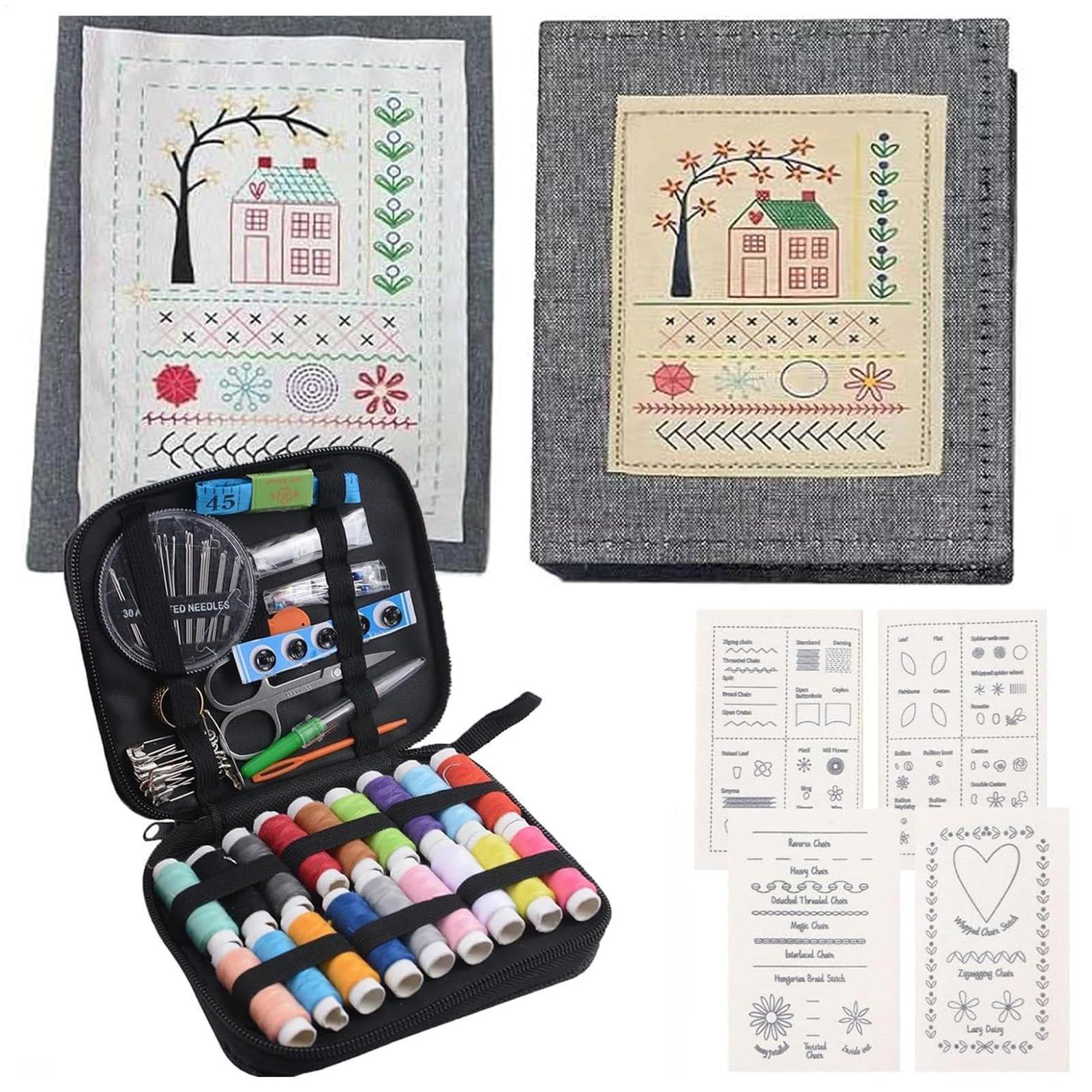 Embroidery Guide Paper - 初心者向けの刺繍ステッチブック DIY ソーイングブック ステッチブック 刺繍針ガイド 143