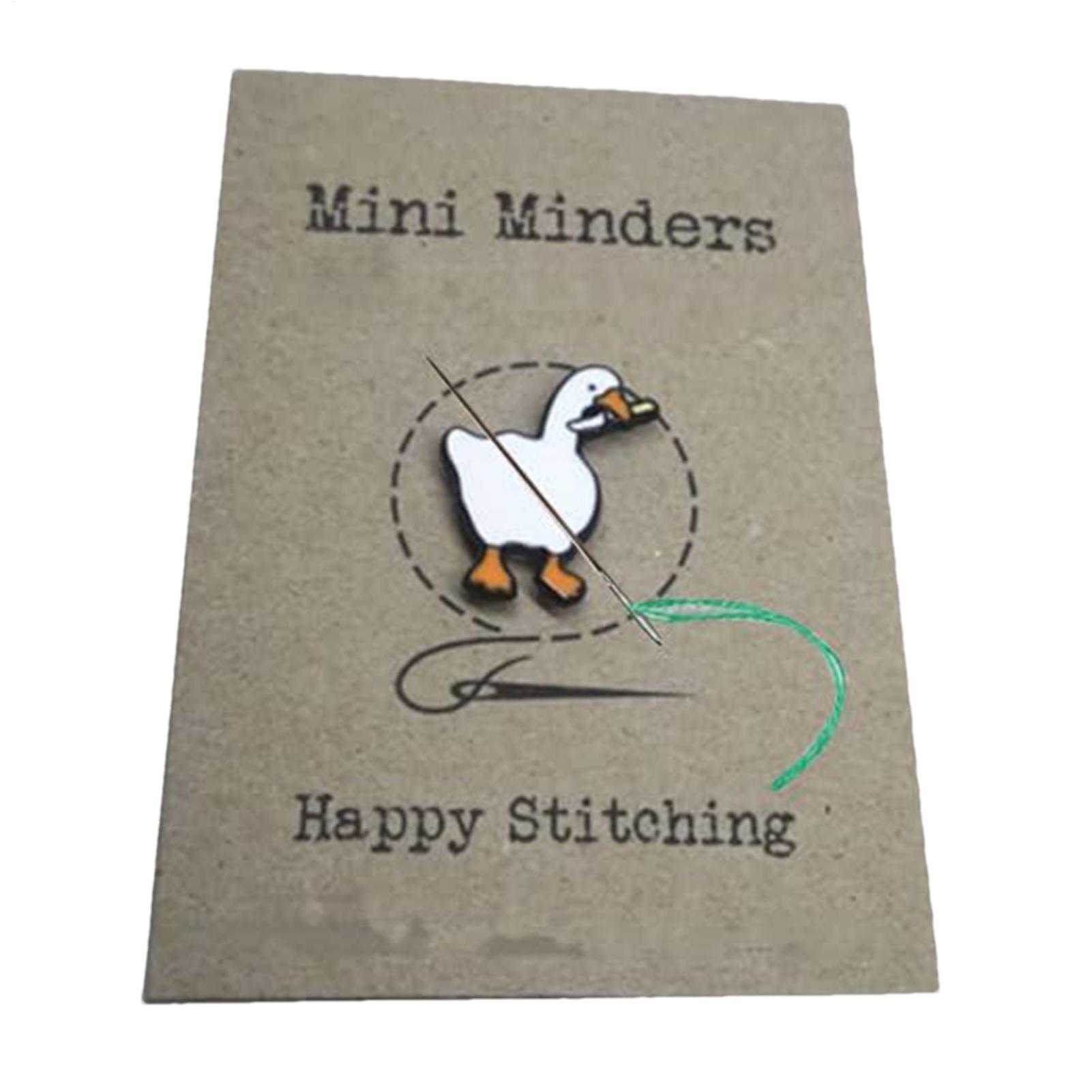 Needle Minder Magnet - ニードルマインダーマグネット、グース型ニードルホルダー、縫製用磁気刺繍安全かわいい動物型ニードルオーガナイザー