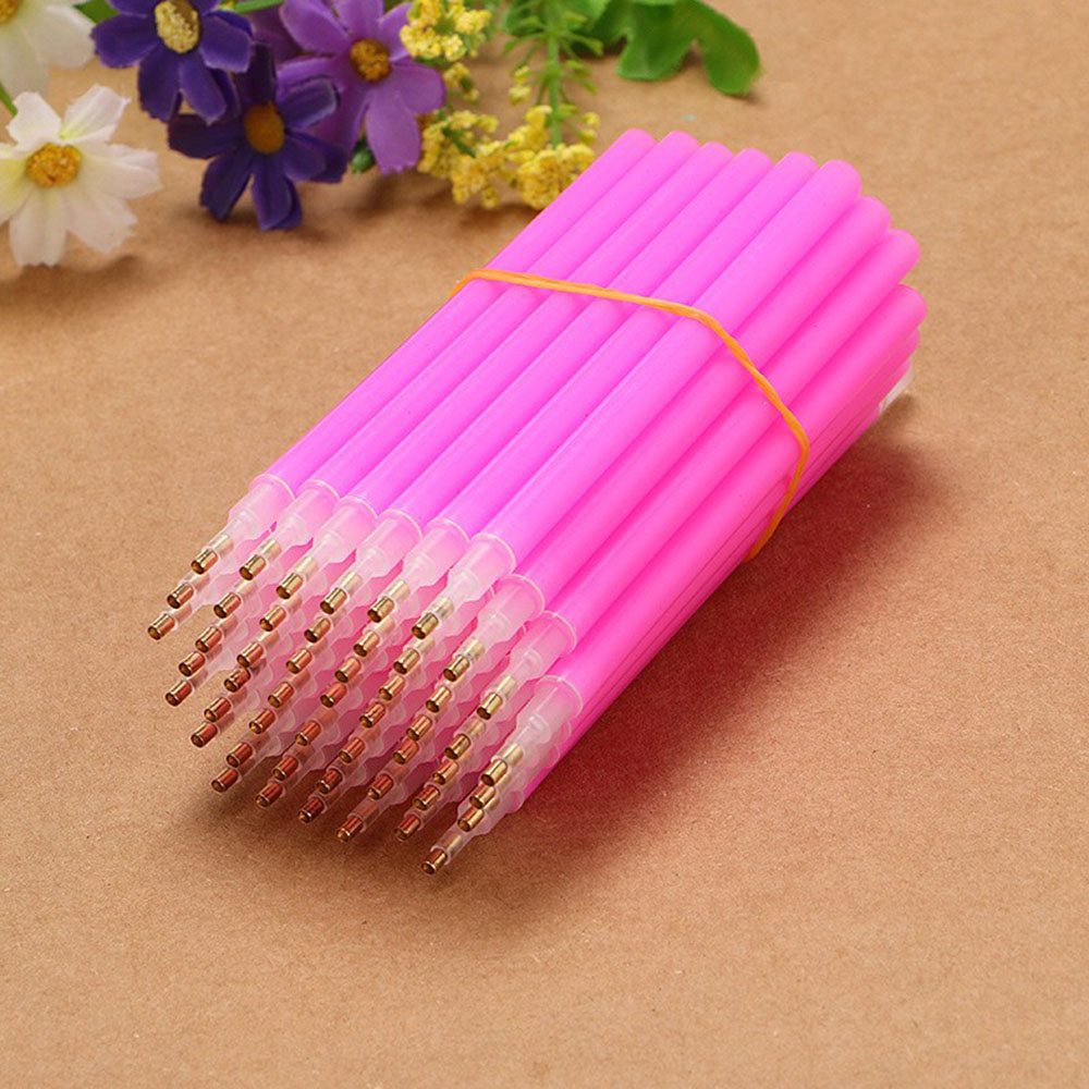 Embroidery Handicraft - 卸売 50/100 個プラスチックダイヤモンド塗装ペンポイントドリルツール正方形ラウンドドリル刺繍モザイク DIY ハンドクラフトツール