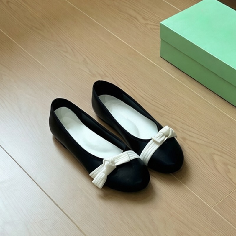 Embroidery Flat Shoes - 2026年ニューファッションスタイル メリージェーンシューズ - レディース中空インナーヒール付きリボン飾りローカットシングルシューズ