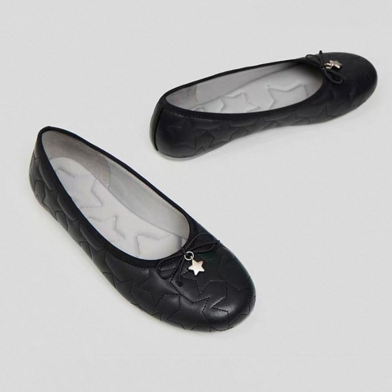 Embroidery Flat Shoes - ボウズ バレエシューズ - 2026年新作 - 多用途カジュアルアウターウェア