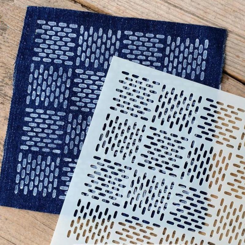 Embroidery Handicraft - 9/32 個刺し子刺繍テンプレート DIY 幾何学模様パッチワークステンシル再利用可能な PET ステンシル手作り刺繍手芸ツール