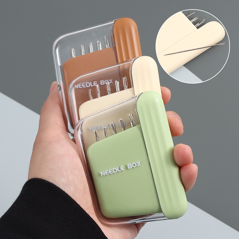 Needle Minder Magnet - 1pc ファッションポータブル磁気裁縫箱家庭用ハイエンド品質の補修ツール針と糸収納ボックスセット。