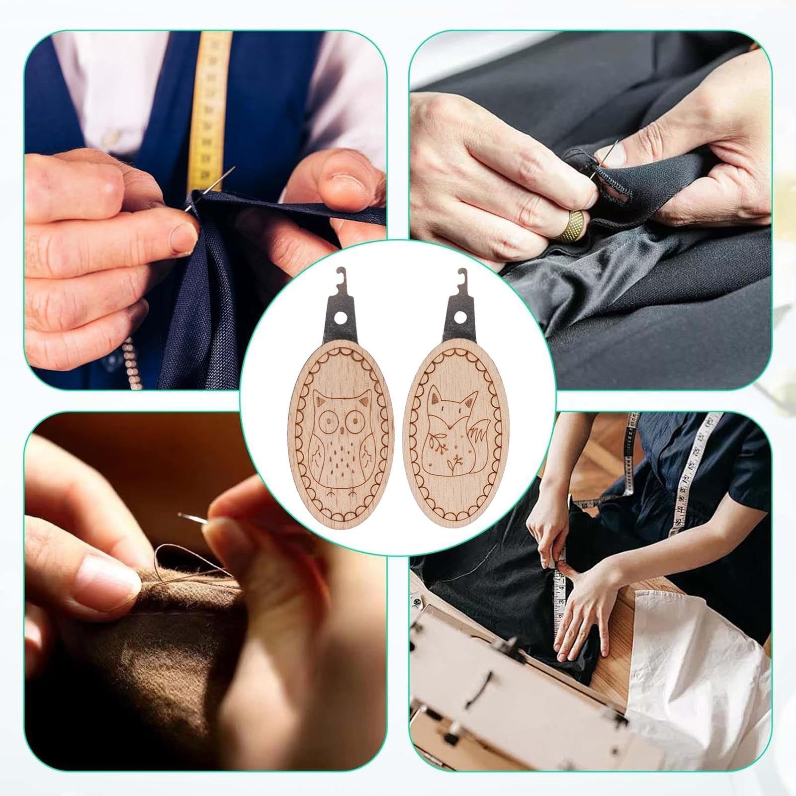 2 ピース/セット針糸通し器使いやすいキルティング補助動物の - Embroidery Software のレビューと価格