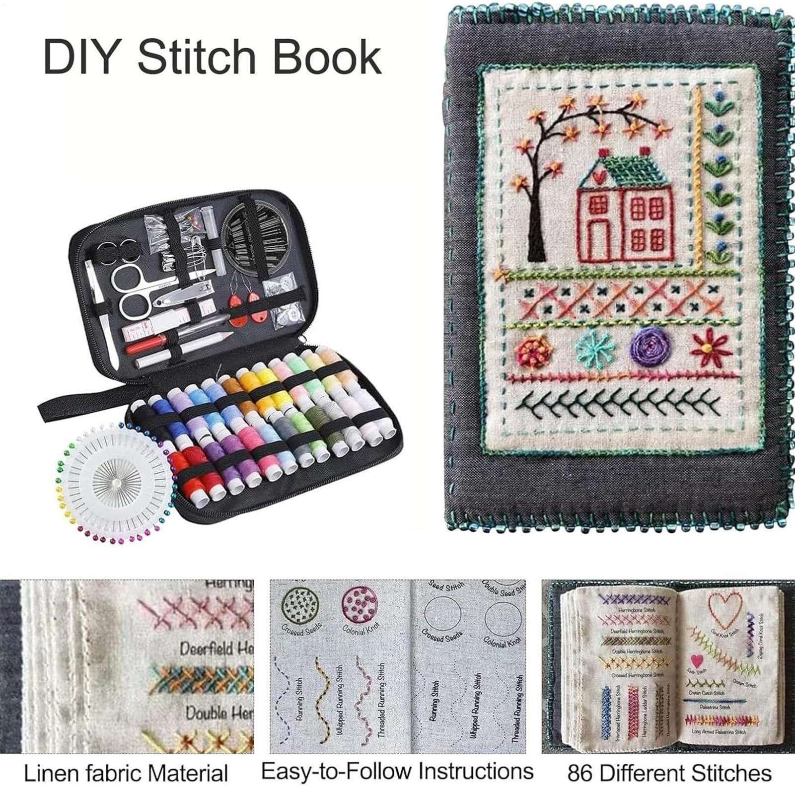初心者向けの刺繍ステッチブック DIY ソーイングブック ス - Embroidery Guide Paper のレビューと価格