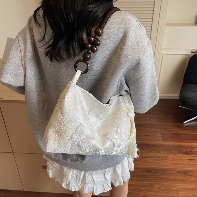 新しいエレガントなレディースハンドバッグナイロンショルダーバ - Embroidery Ideas For Bags のレビューと価格