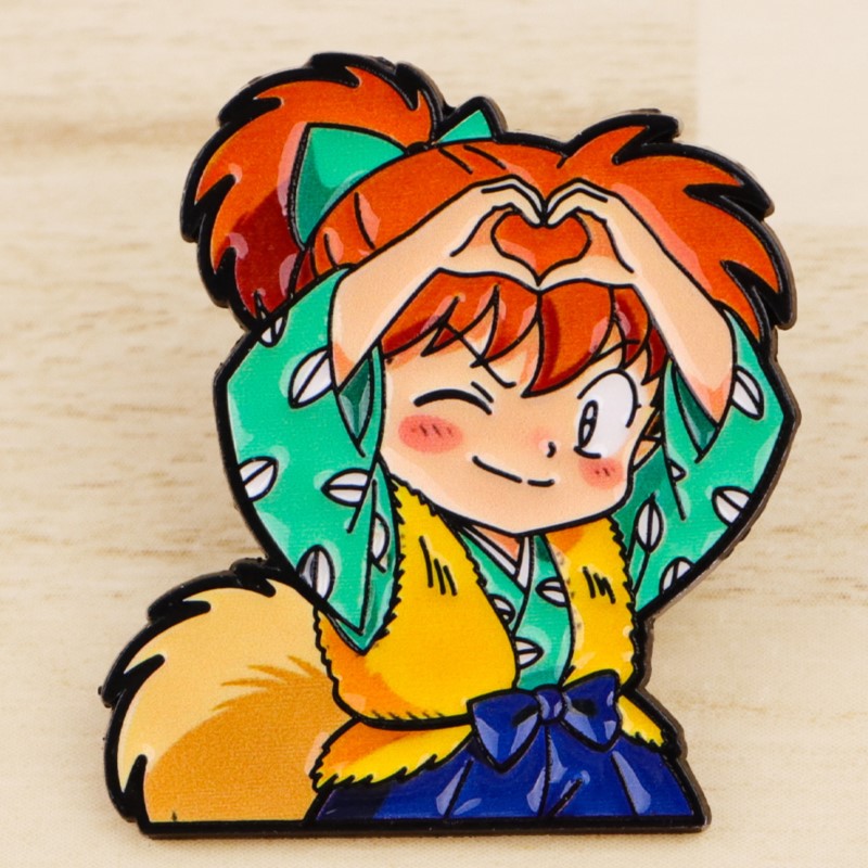 かわいいオオカミ耳ファンタジーキャラクターハートジェスチャー - Embroidery Reddit のレビューと価格