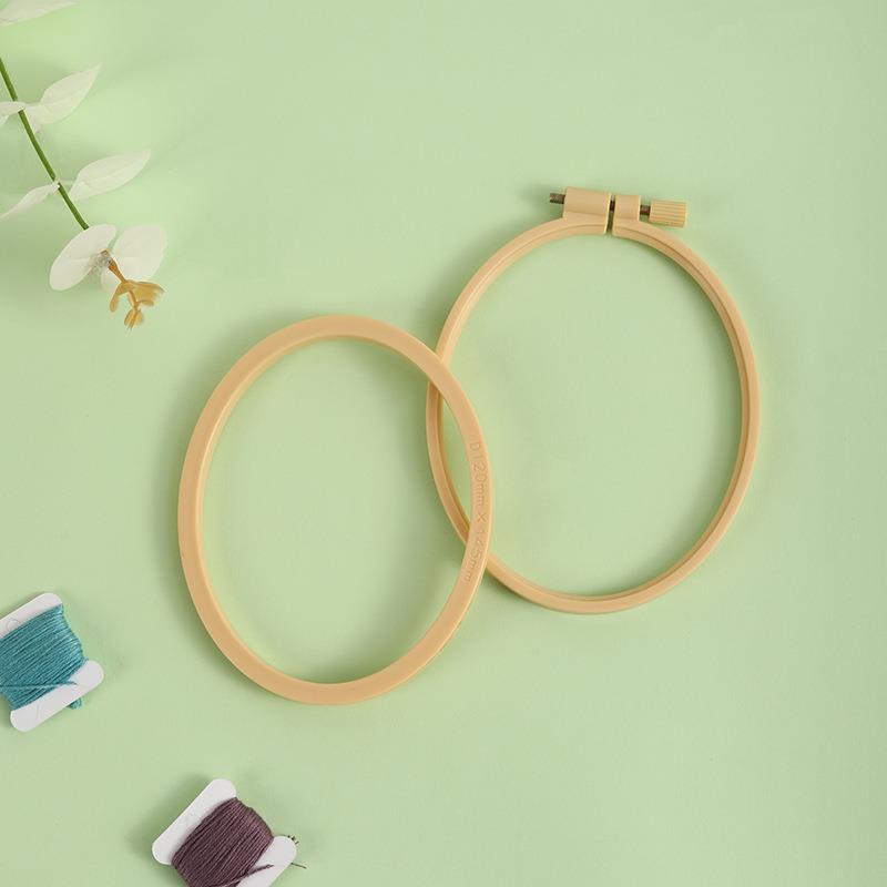 竹プラスチック製の木製フープ,楕円形の刺embroidery - Stitch Marker Ring のレビューと価格
