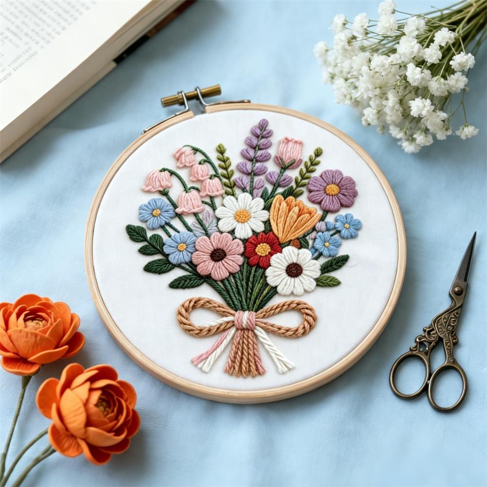1個入り クロスステッチキット デイジーフラワー 手作り フ - Embroidery Guide Paper のレビューと価格