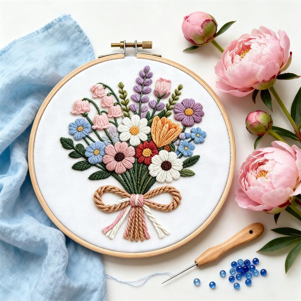 1個入り クロスステッチキット デイジーフラワー 手作り フ - Embroidery Guide Paper のレビューと価格