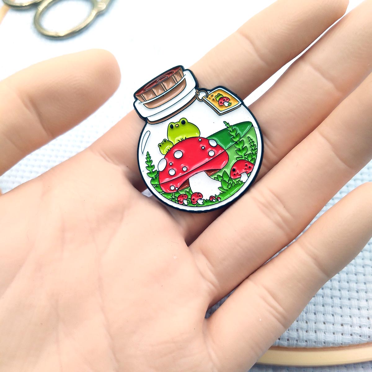 カエル型ニードルマインダー、刺繍用、かわいい緑のカエル磁気ニ - Needle Minder Magnet のレビューと価格