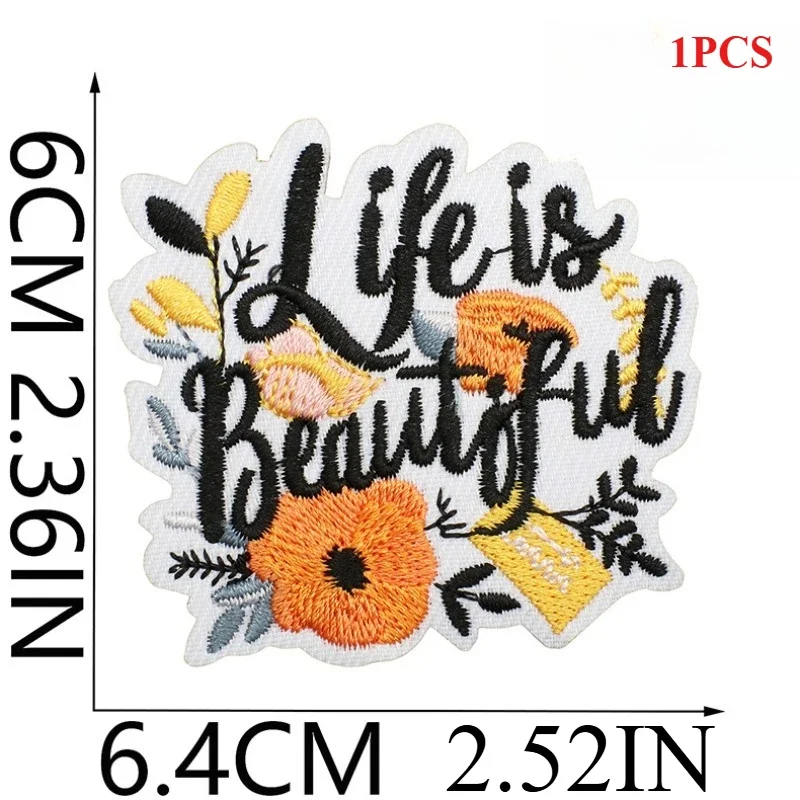 ポジティブエネルギー刺繍布ステッカー服飾りインスピレーション - Embroidery Ai のレビューと価格