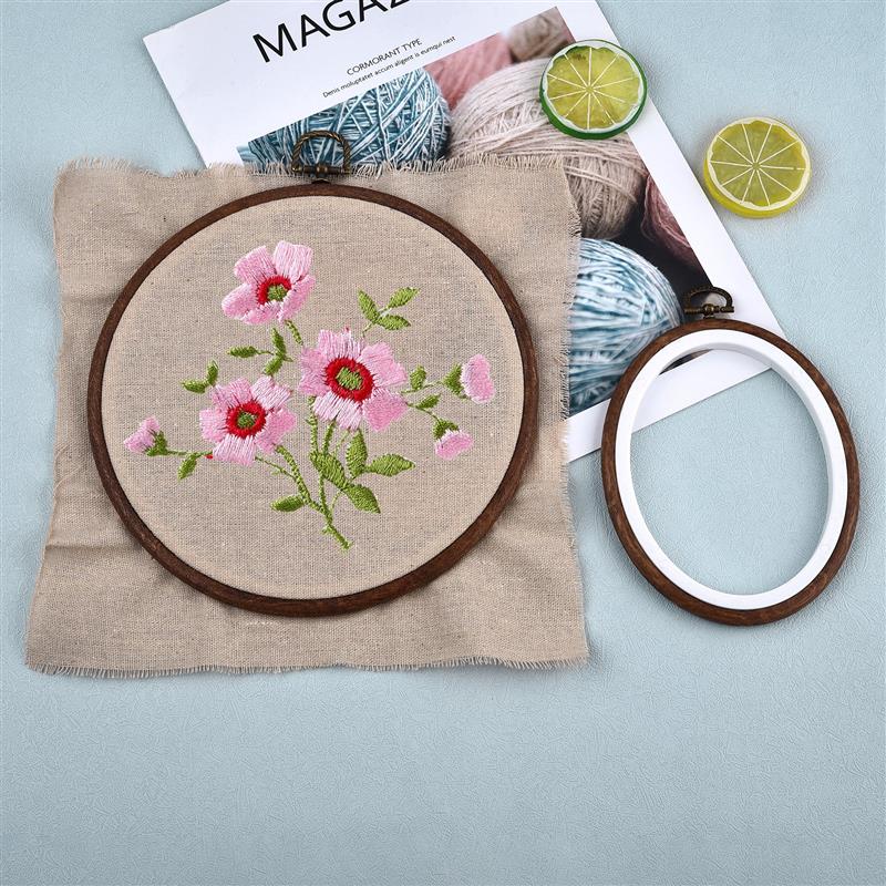 縫製道具 丸型楕円形木製刺繍枠セット カラフルプラスチック刺 - Stitch Marker Ring のレビューと価格
