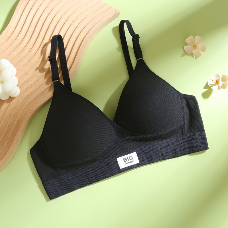 フランス風の夏用薄手コットンブラ、プッシュアップ、ノンワイヤ - Embroidery Ai のレビューと価格