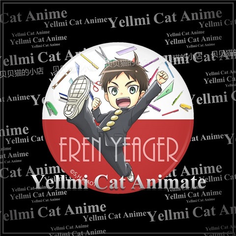 進撃の巨人 中学校バッジ アニメアクセサリー ピンバッグチャ - Embroidery Reddit のレビューと価格