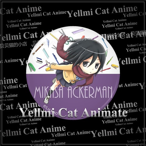 進撃の巨人 中学校バッジ アニメアクセサリー ピンバッグチャ - Embroidery Reddit のレビューと価格