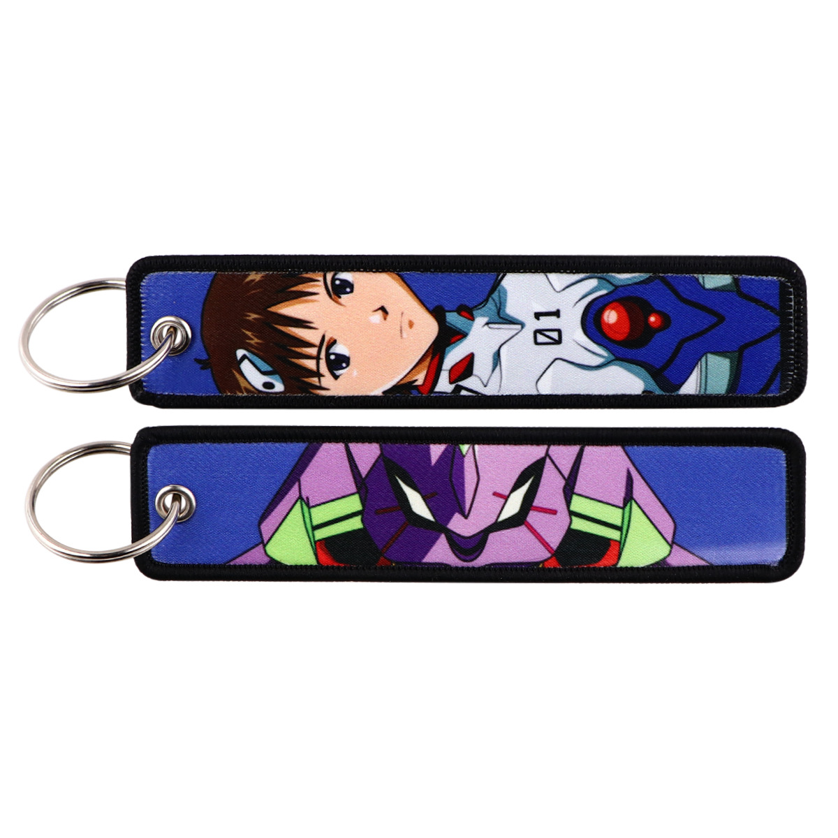 アニメ EVA 刺繍キーフォブクールキータグキーホルダー女性 - Embroidery Keychain のレビューと価格