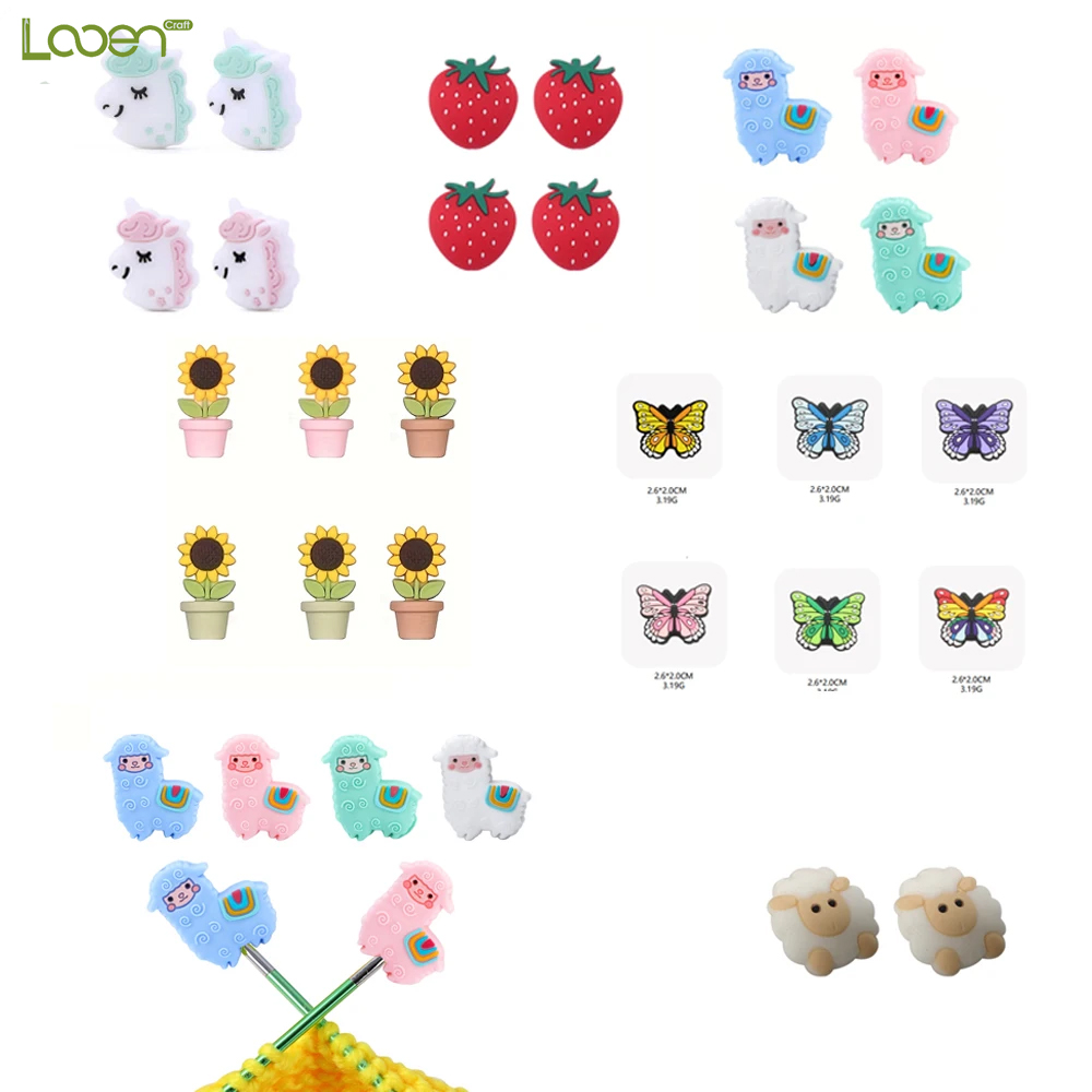 2個/4個/6個/8個入り セーター針止め DIY手編みアク - Stitch Marker Ring のレビューと価格