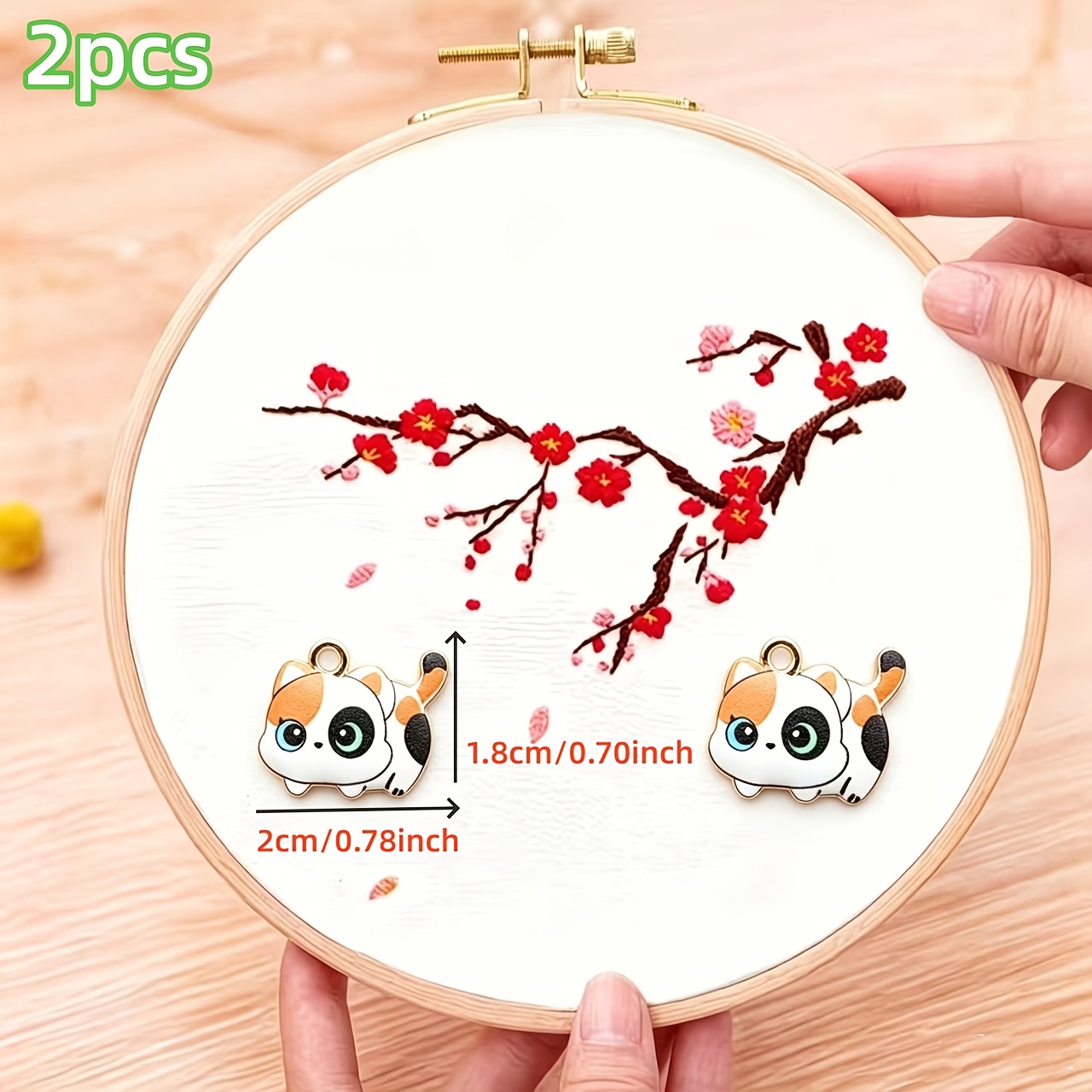 1個入り猫型磁気針ホルダー、針と糸の両用、かわいい裁縫刺繍用 - Needle Minder Magnet のレビューと価格