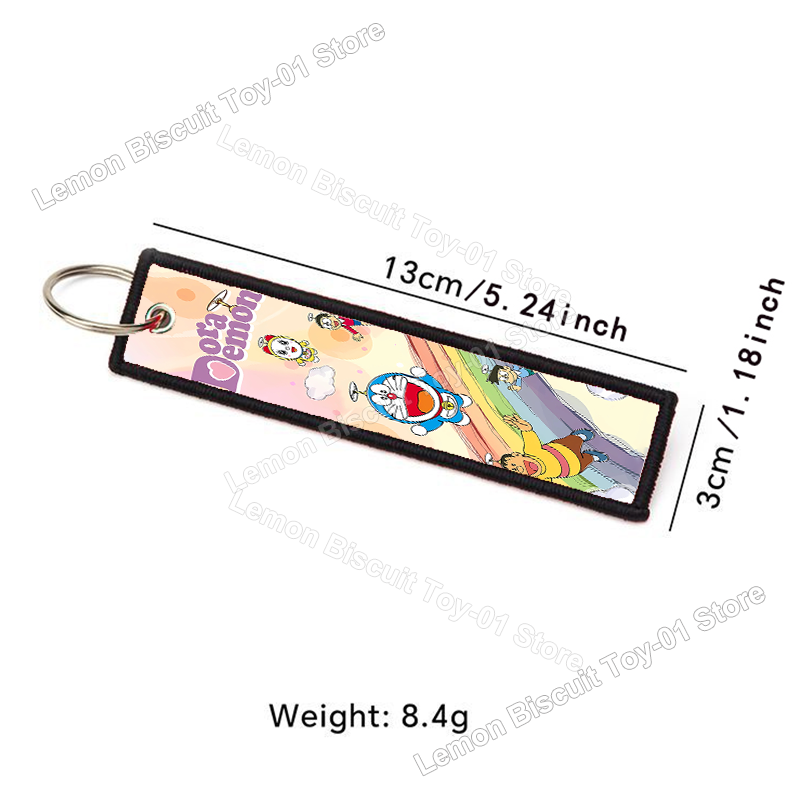 ドラえもんシリーズキーフォブホルダー刺繍漫画キーホルダーオー - Embroidery Keychain のレビューと価格