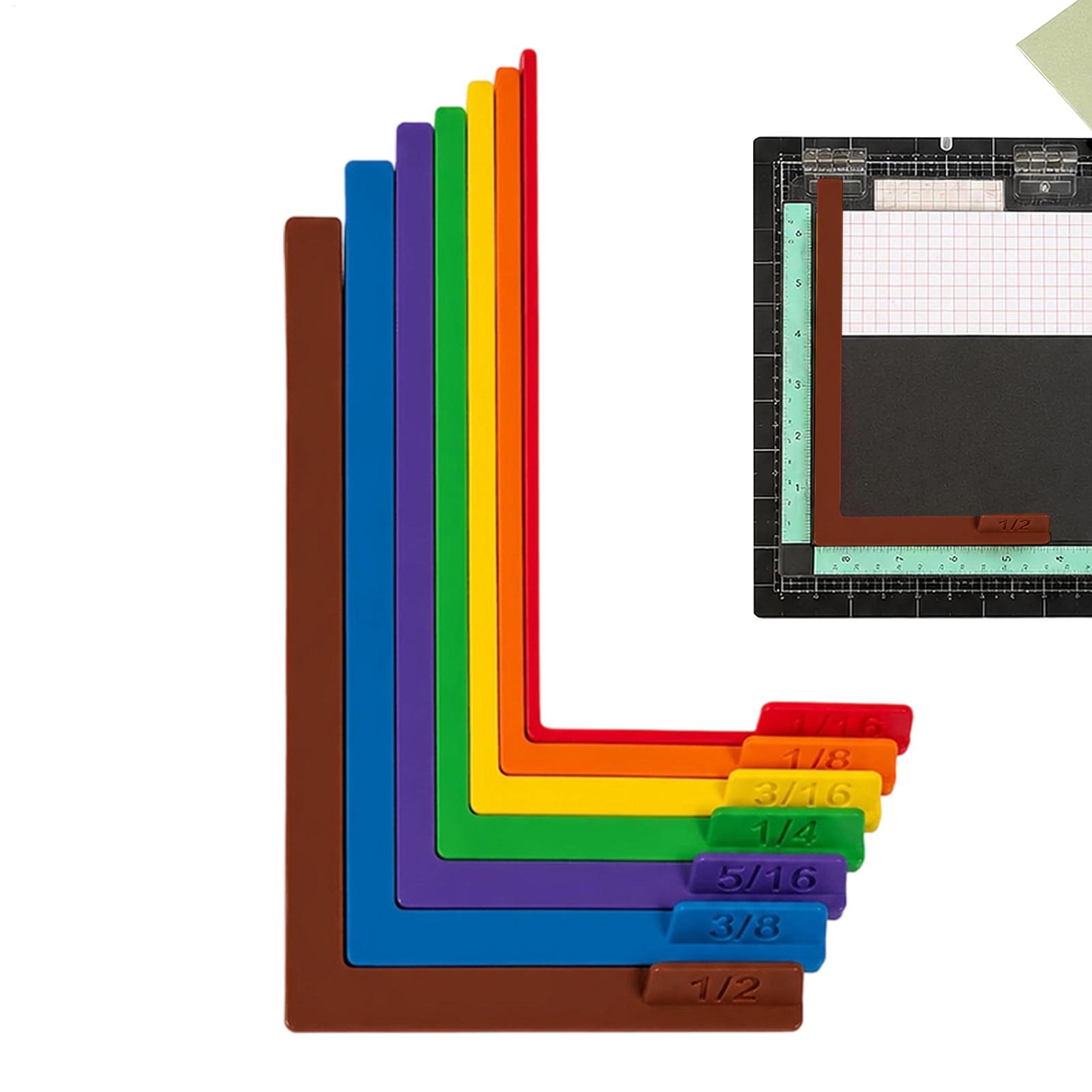 7個入りペーパークラフトアライメントガイドセット、収納ケース - Embroidery Guide Paper のレビューと価格