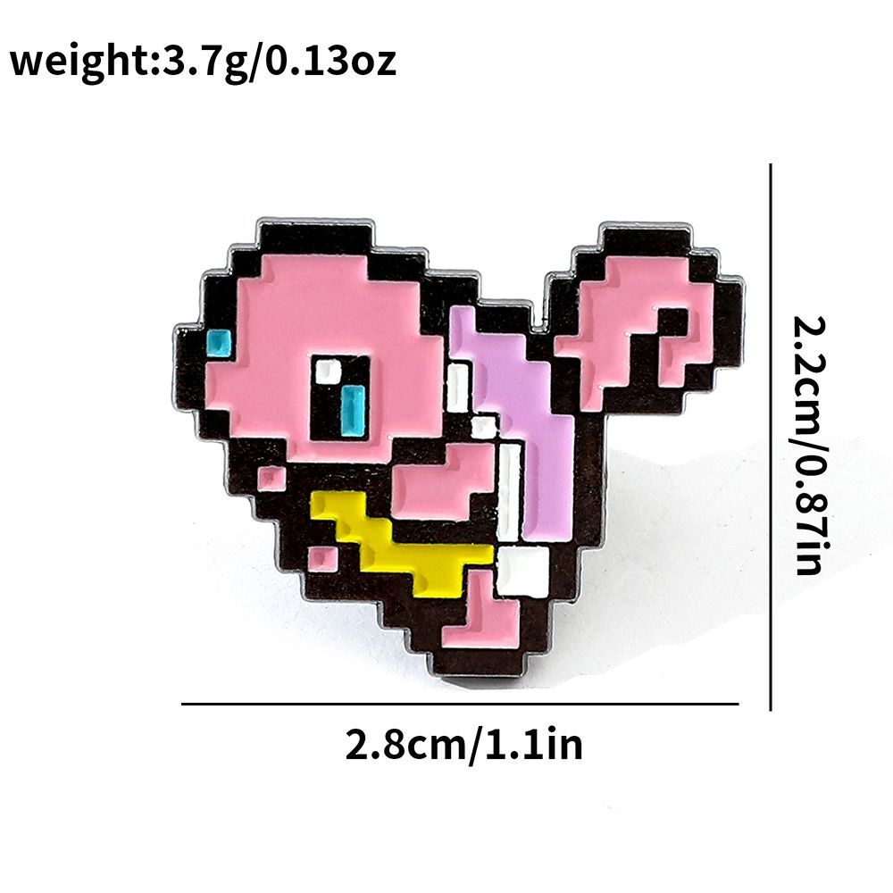 ピクセルモザイクポケモンメタルエナメルピン、かわいい漫画ポケ - Embroidery Reddit のレビューと価格