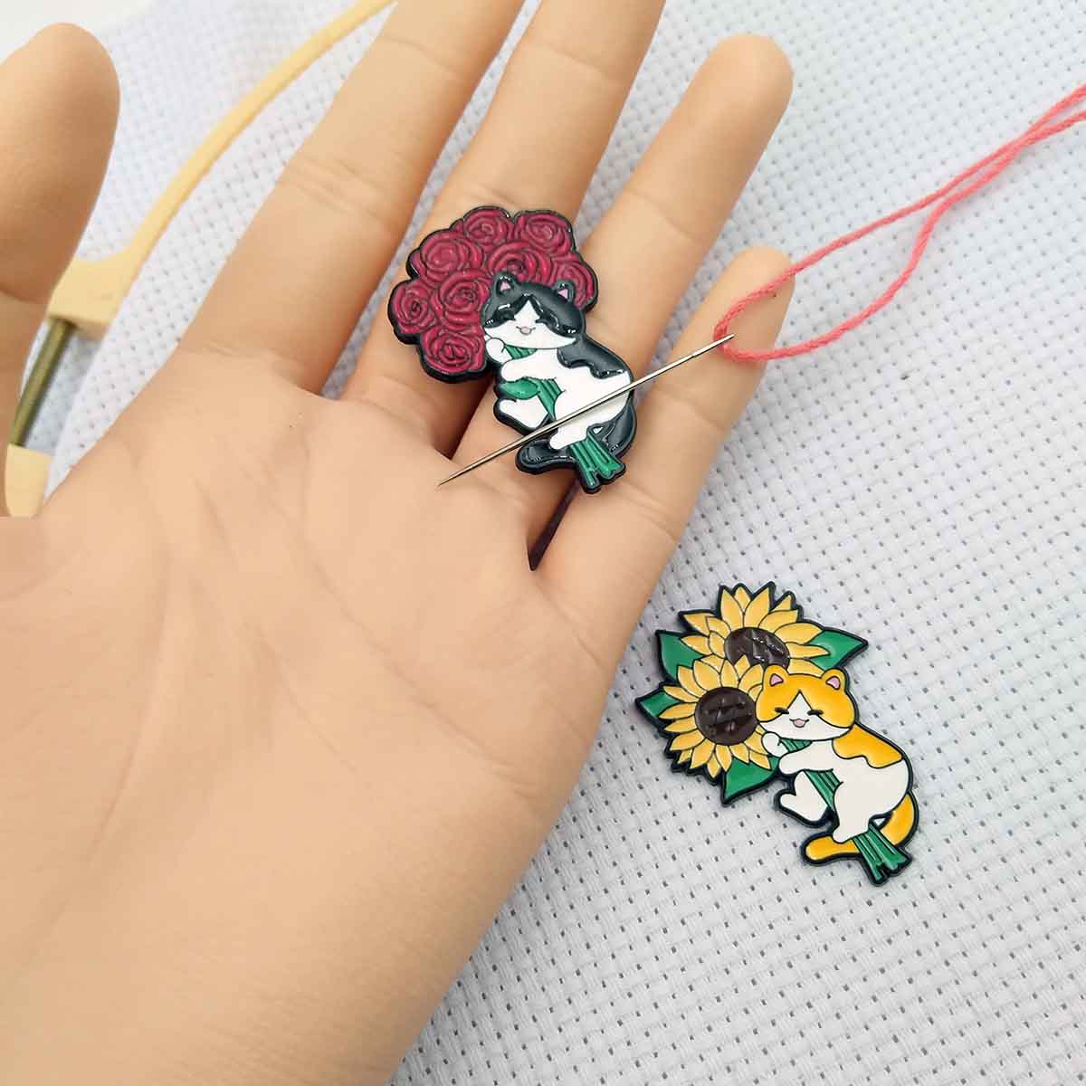 クロスステッチ用磁気ニードルマインダー、強力マグネットエナメ - Needle Minder Magnet のレビューと価格