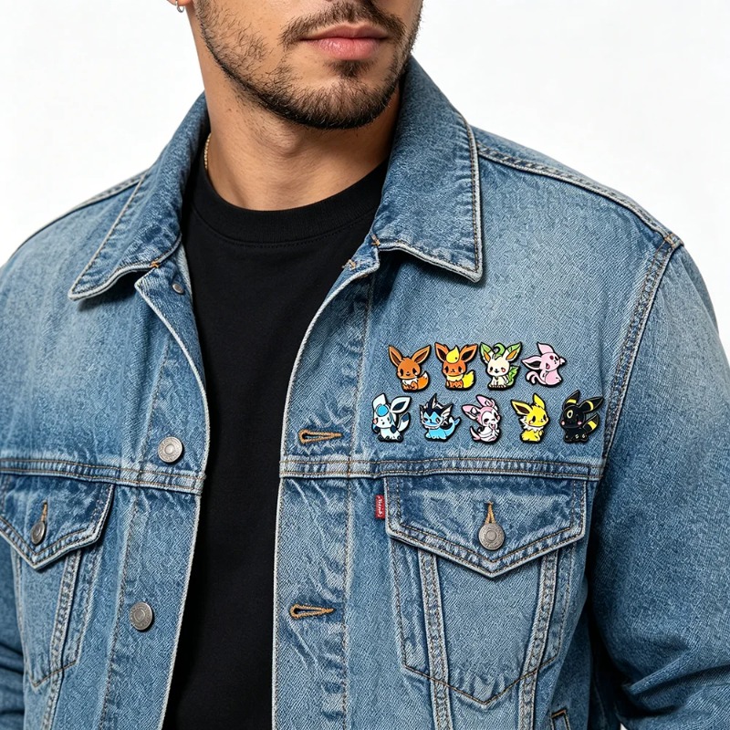 ホット9個入りアニメエルフブローチセット イーブイエナメルピ - Embroidery Reddit のレビューと価格
