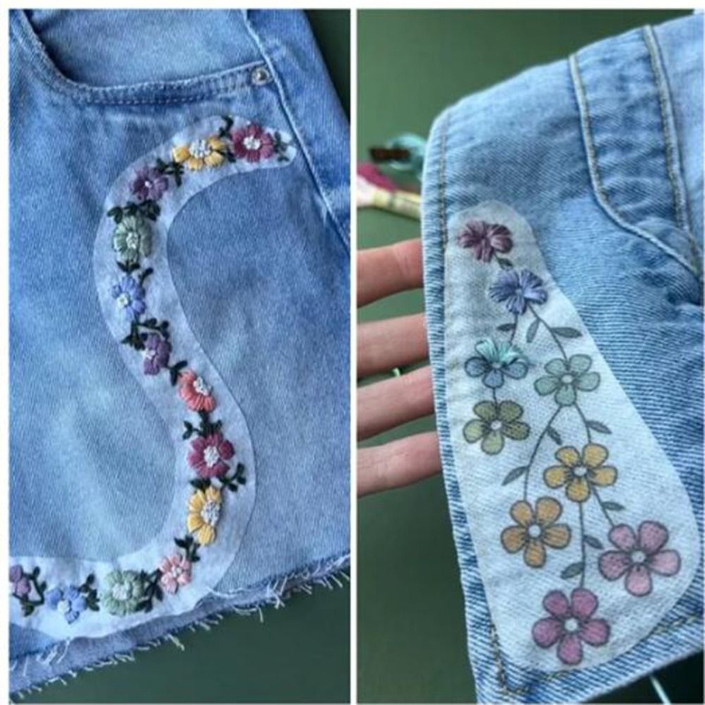 クリエイティブステッチ刺paper紙、水溶性転写紙、花の葉の - Embroidery Flower Pattern のレビューと価格