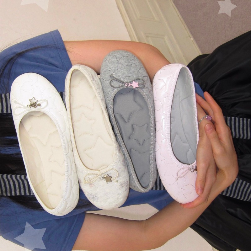 ボウズ バレエシューズ - 2026年新作 - 多用途カジュ - Embroidery Flat Shoes のレビューと価格