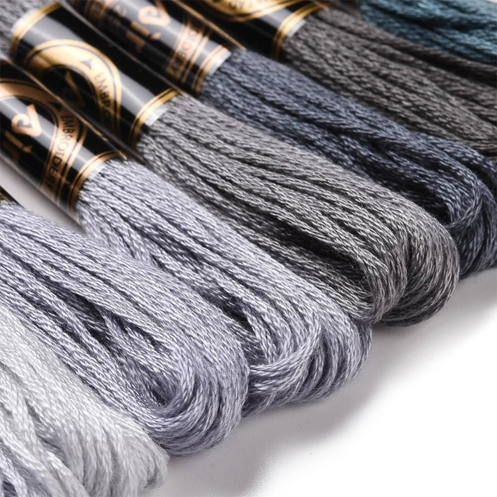 8かせ70ヤードグレーフレンドシップブレスレットストリング刺 - Embroidery Handicraft のレビューと価格