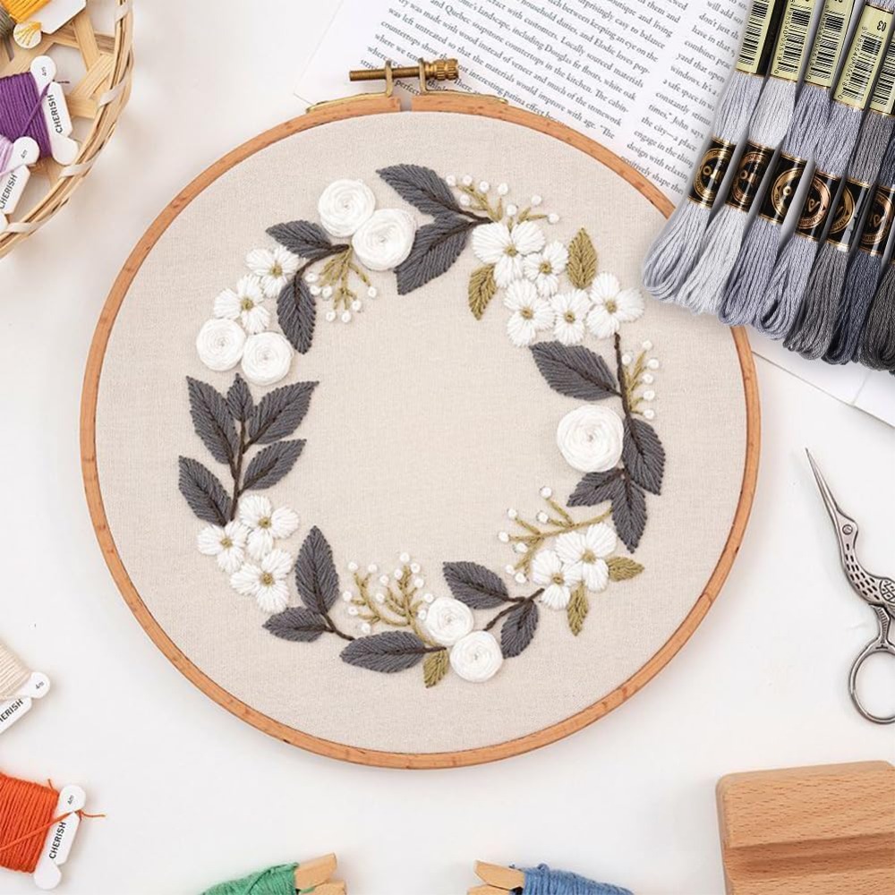 8かせ70ヤードグレーフレンドシップブレスレットストリング刺 - Embroidery Handicraft のレビューと価格