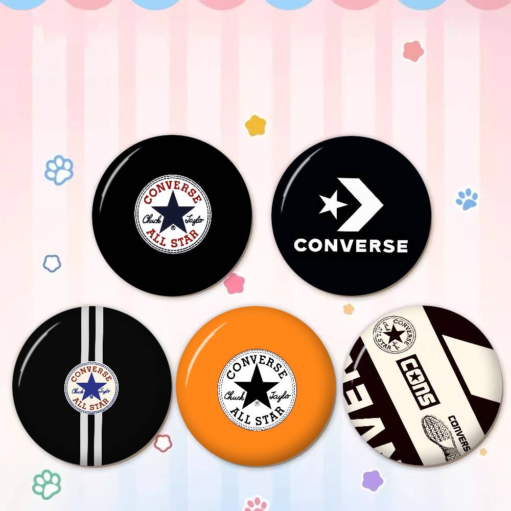 C-CONVERSE ファッションソフトボタンピンラウンドメ - Embroidery Converse のレビューと価格