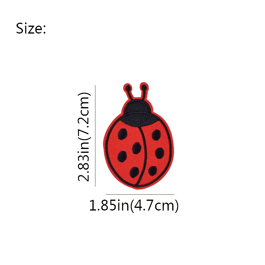 パッチ服アイアンでアップリケ昆虫ストライプ刺繍パッチのための - Embroidery Lady Bug のレビューと価格