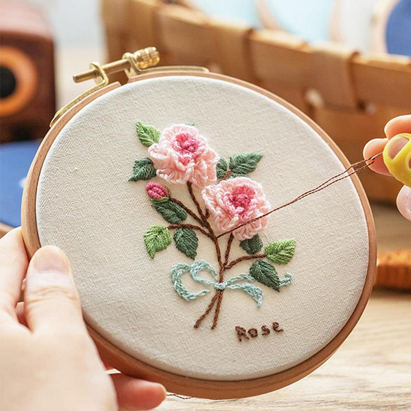 1個入り 高品質ブナ材刺繍枠 木製刺繍サークルリングホルダー - Stitch Marker Ring のレビューと価格