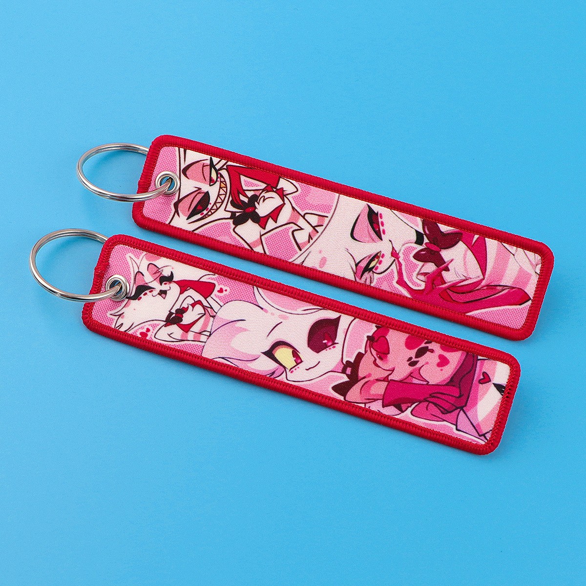 アニメハズビンホテル刺繍キーフォブマンガキータグキーホルダー - Embroidery Keychain のレビューと価格