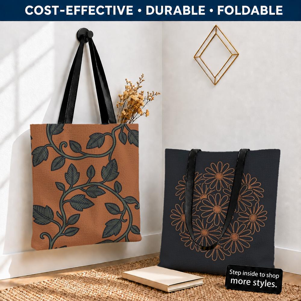 レトロな花柄刺繍効果のある収納バッグ ポリエステルキャンバス - Embroidery Effect Canva のレビューと価格