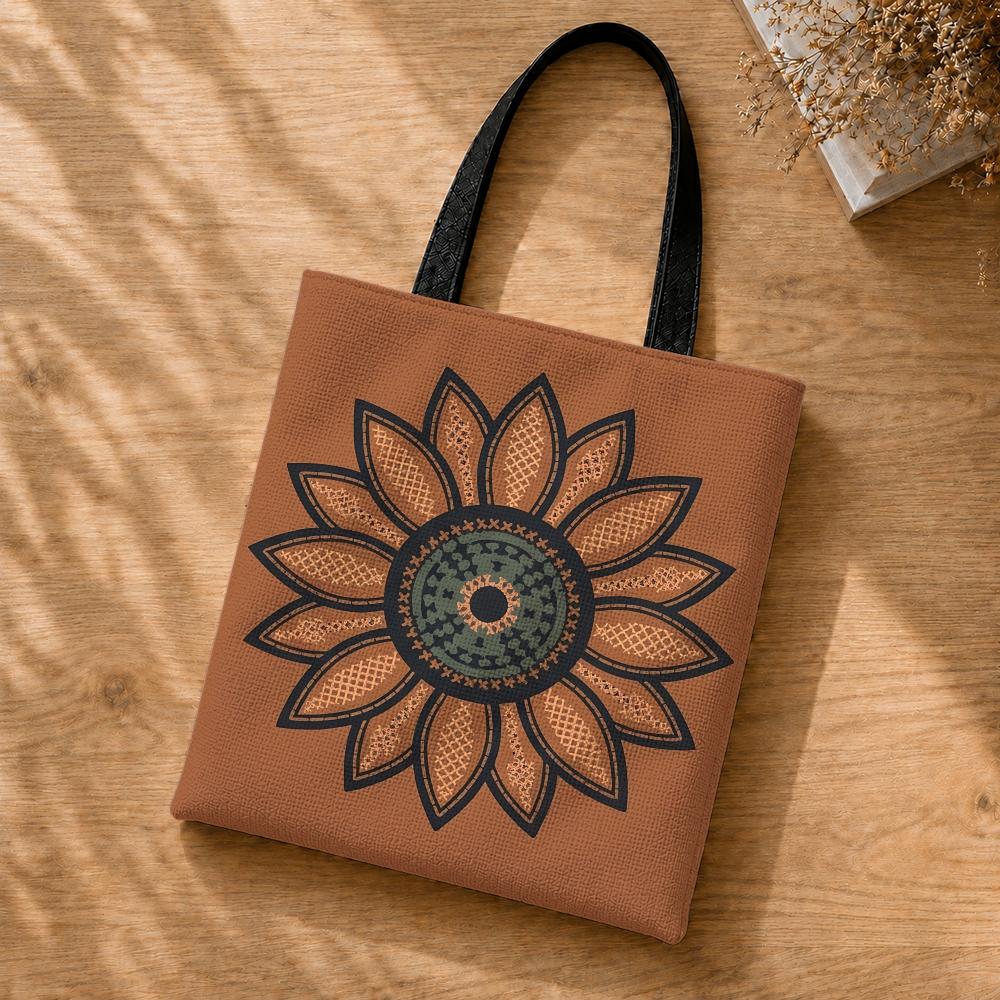 レトロな花柄刺繍効果のある収納バッグ ポリエステルキャンバス - Embroidery Effect Canva のレビューと価格