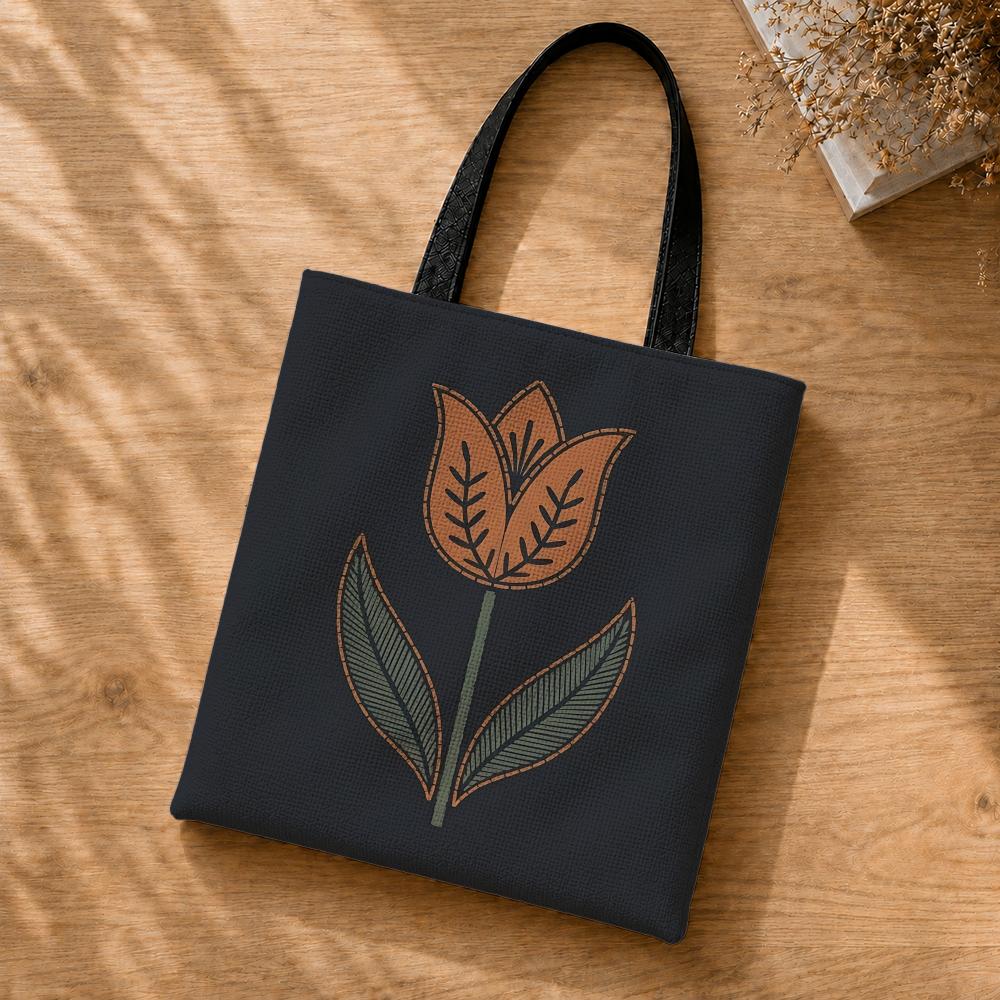 レトロな花柄刺繍効果のある収納バッグ ポリエステルキャンバス - Embroidery Effect Canva のレビューと価格