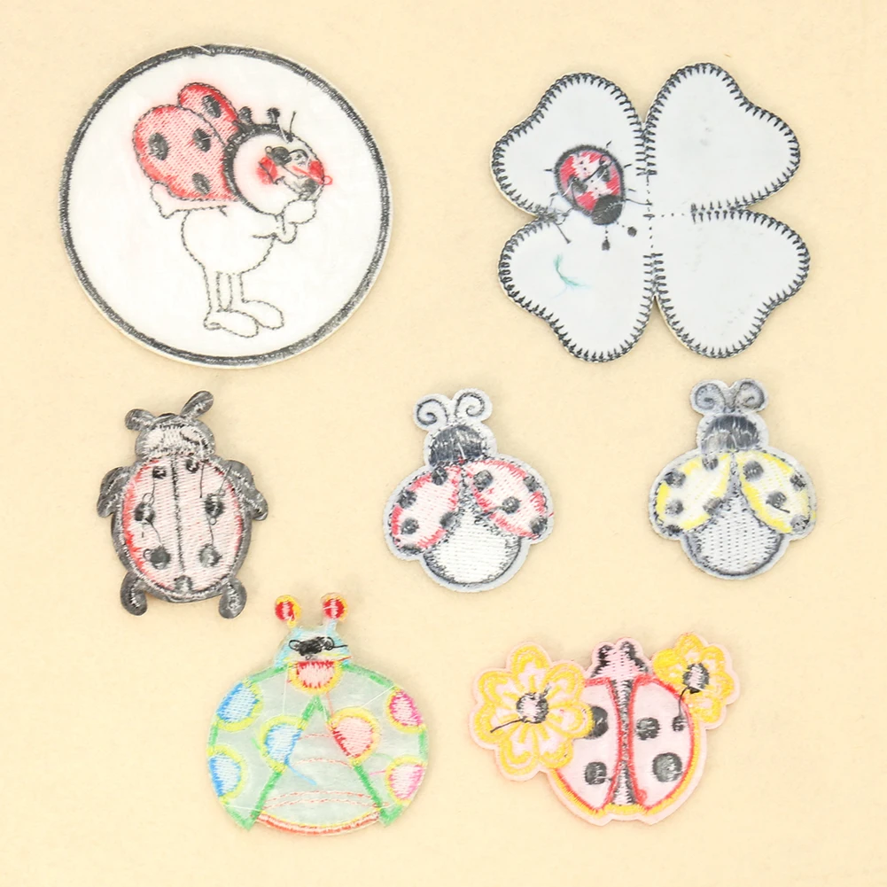 漫画てんとう虫の子供服のための刺embroideryステッカ - Embroidery Lady Bug のレビューと価格
