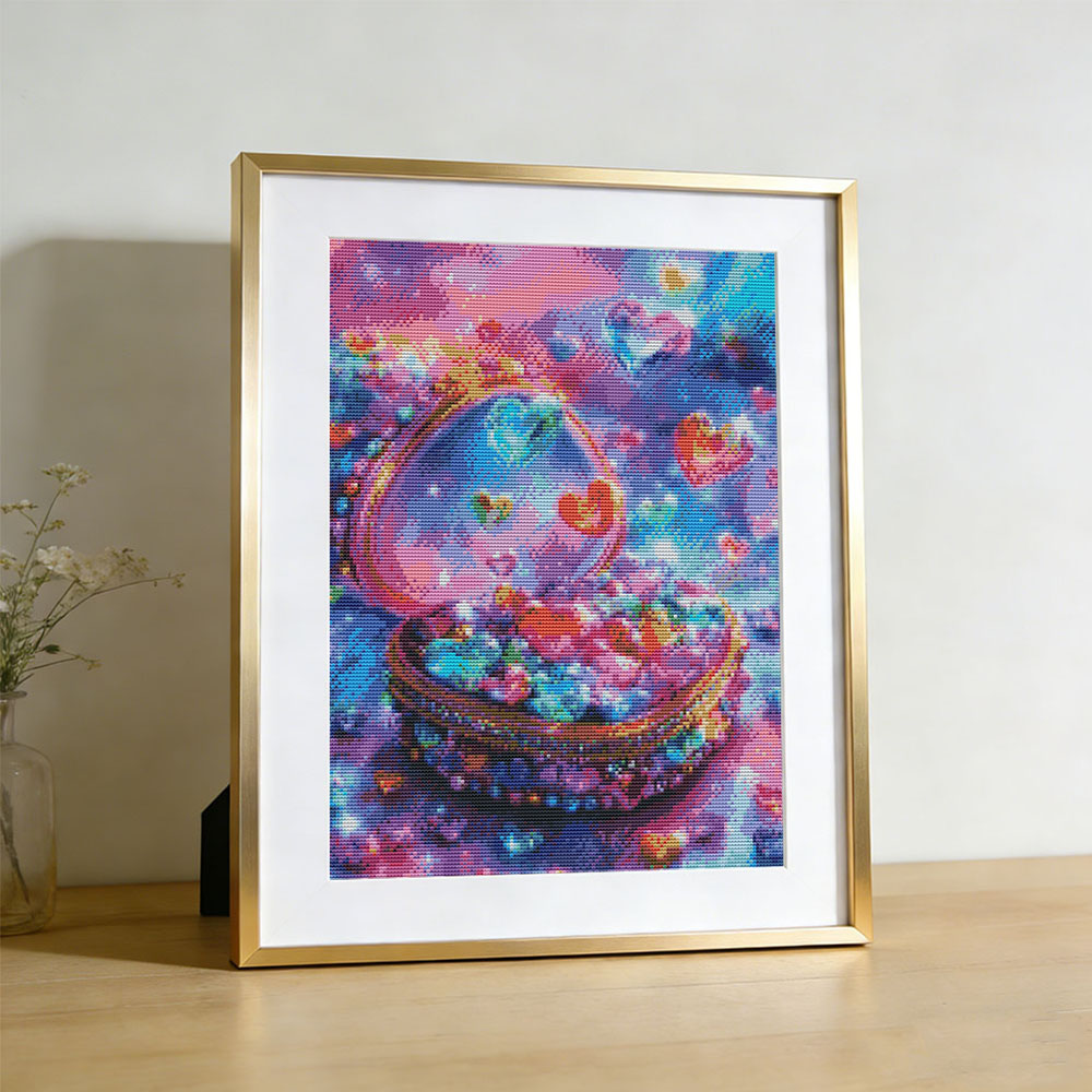 刺繍キット ハート ラブ ランドスケープ ファンタジー クロ - Embroidery Guide Paper のレビューと価格