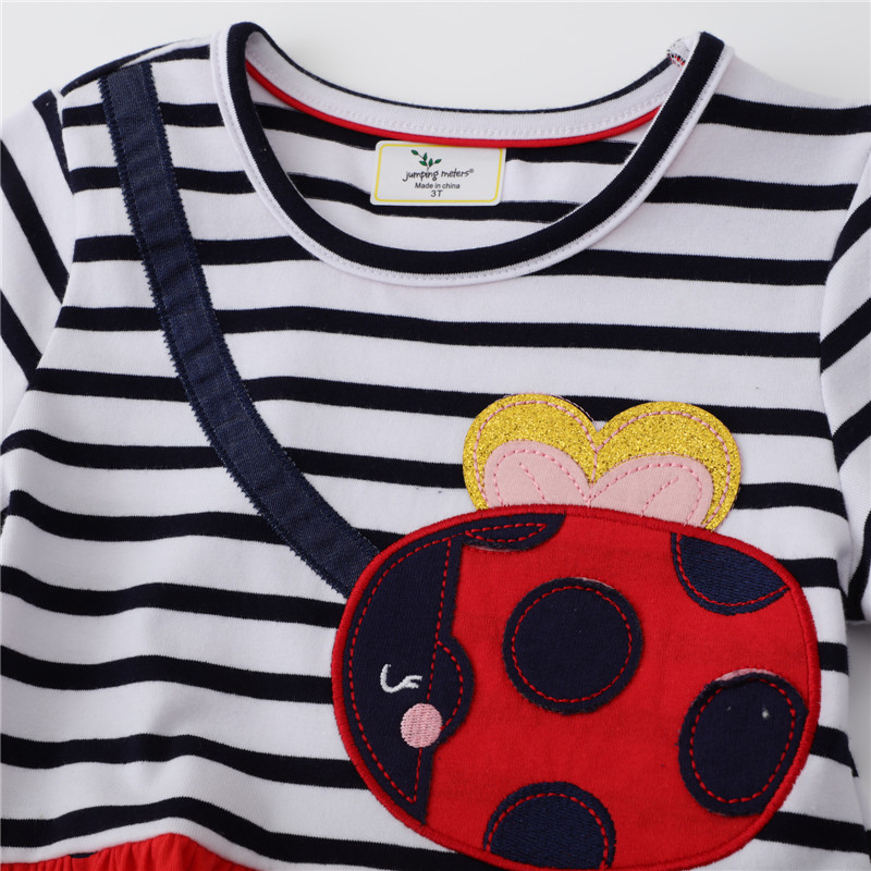 ジャンプメーター新着てんとう虫刺繍子供のプリンセスガールズド - Embroidery Lady Bug のレビューと価格