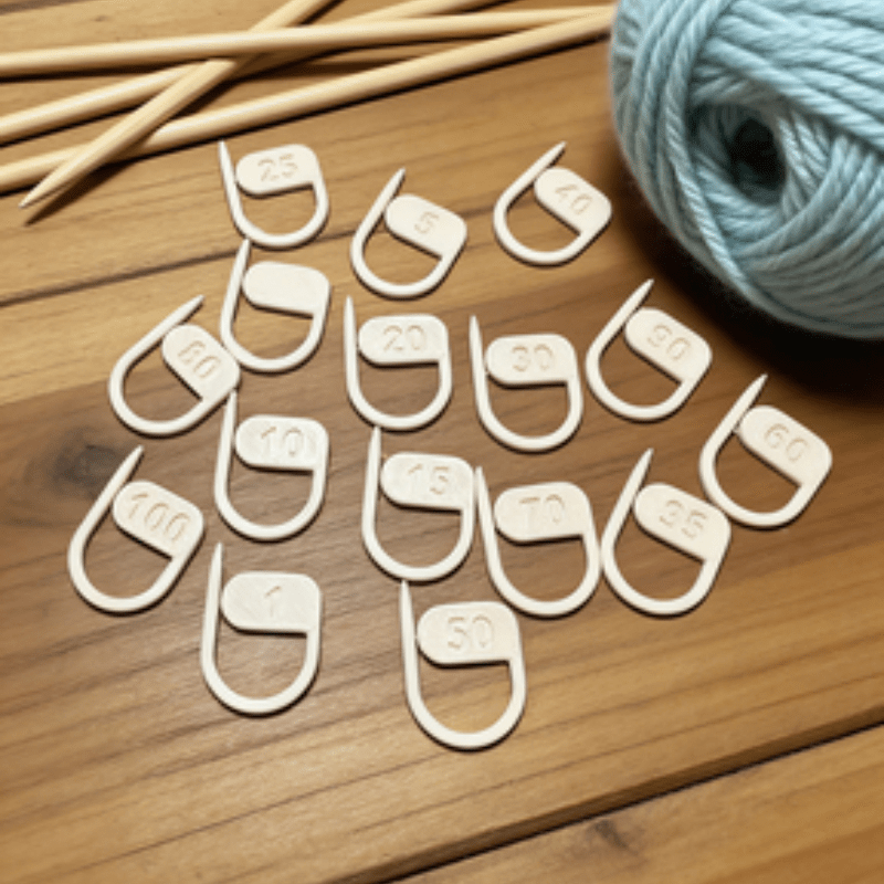 16個入りデジタル編み物マーカー、落下防止カウントステッチマ - Stitch Marker Ring のレビューと価格