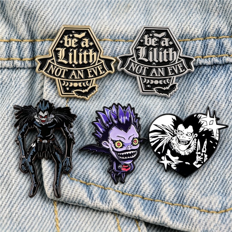 かわいいゴシックダークデーモンモンスター漫画エナメルピンアニ - Embroidery Reddit のレビューと価格