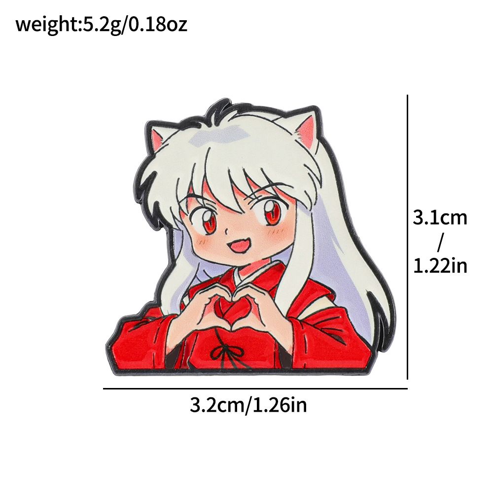 1-5 個犬夜叉合金バッジ漫画アニメかわいい金属バッジ殺生丸 - Embroidery Reddit のレビューと価格