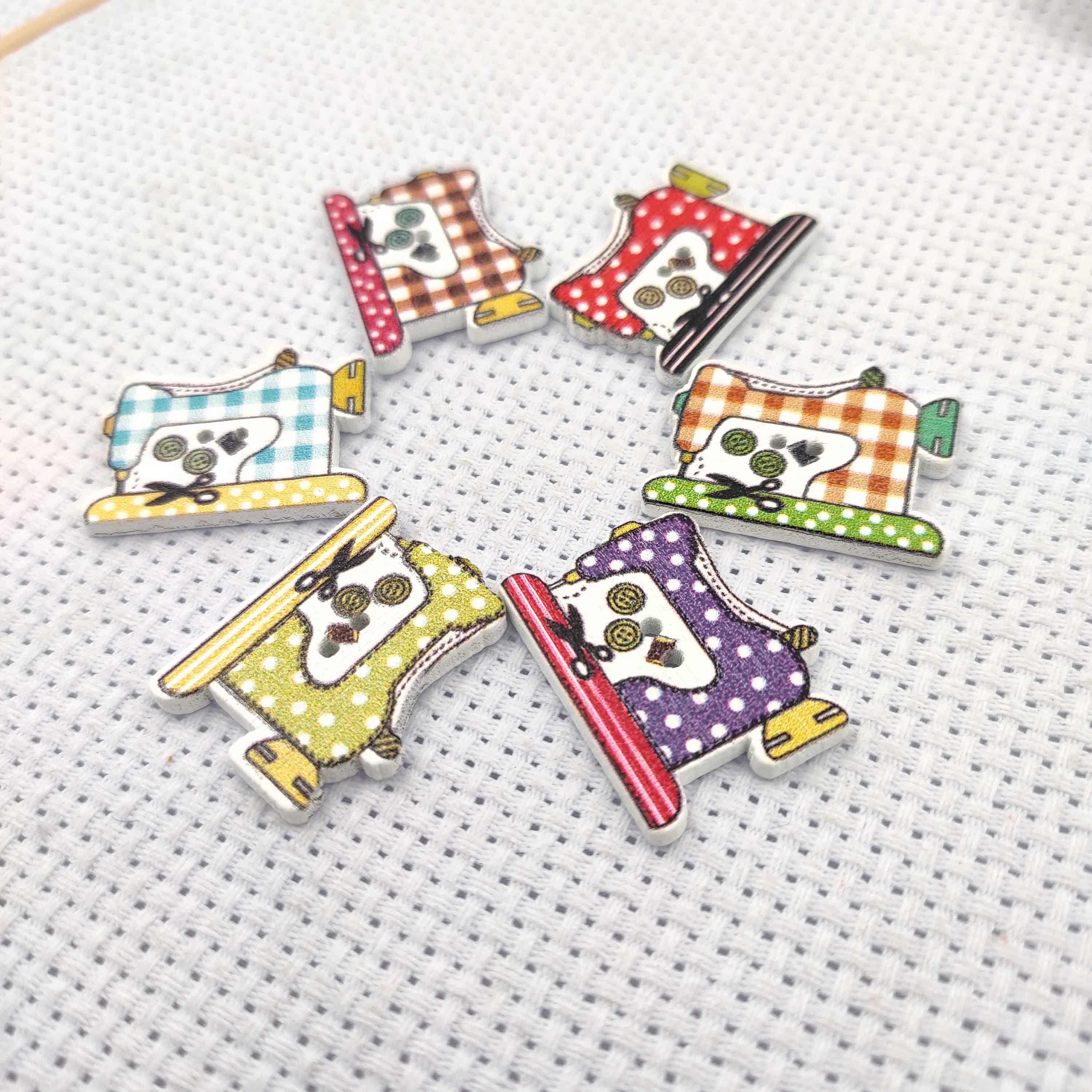 ニードルマインダー木製ミシン 2 個ニードルホルダー刺繍マグ - Needle Minder Magnet のレビューと価格